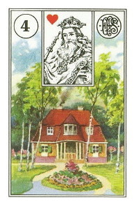 HOW TO READ THE CARD OF HOUSE WITH LENORMAND