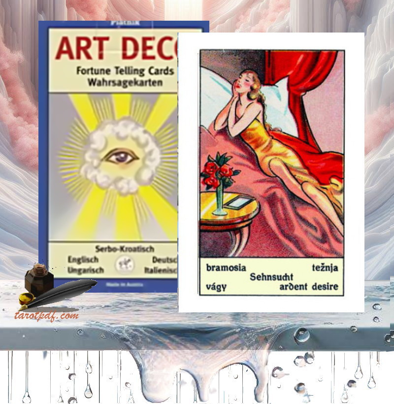 ART DECO TAROT BY PIATNIK, 52 GYPSY TAROT CARDS