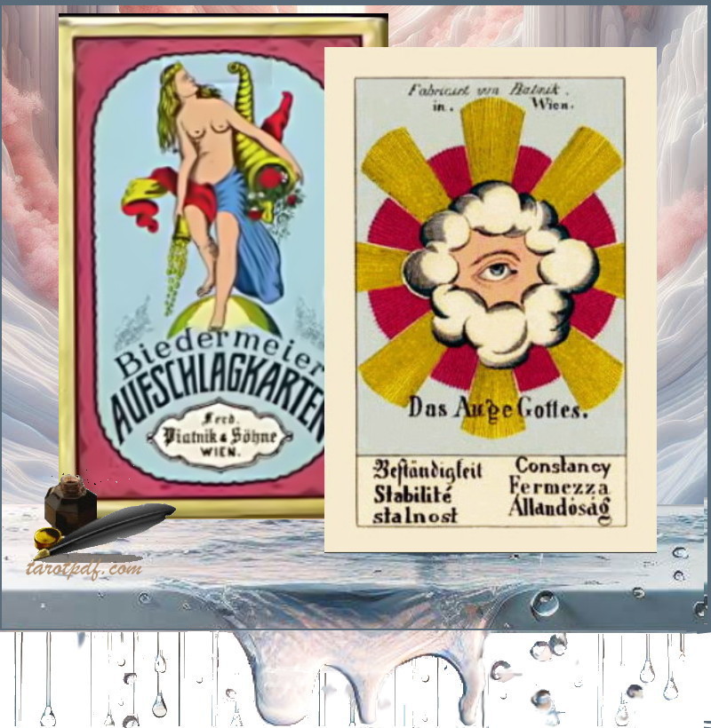 BIEDERMIEER TAROT READING EBOOK FOR DOWNLOAD, BIEDERMEIER CARDS BY PIATNIK 1901.