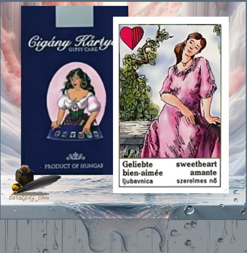 GYPSY CARD MADE IN HUNGARY BY KVIZ 36-CARD TAROT CARDS