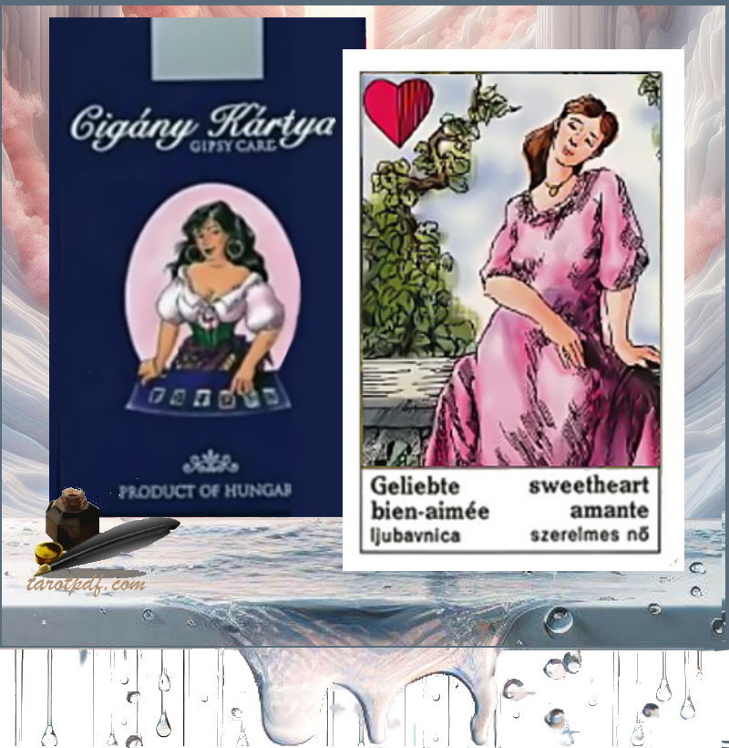 GYPSY CARD MADE IN HUNGARY BY KVIZ 36-CARD TAROT CARDS