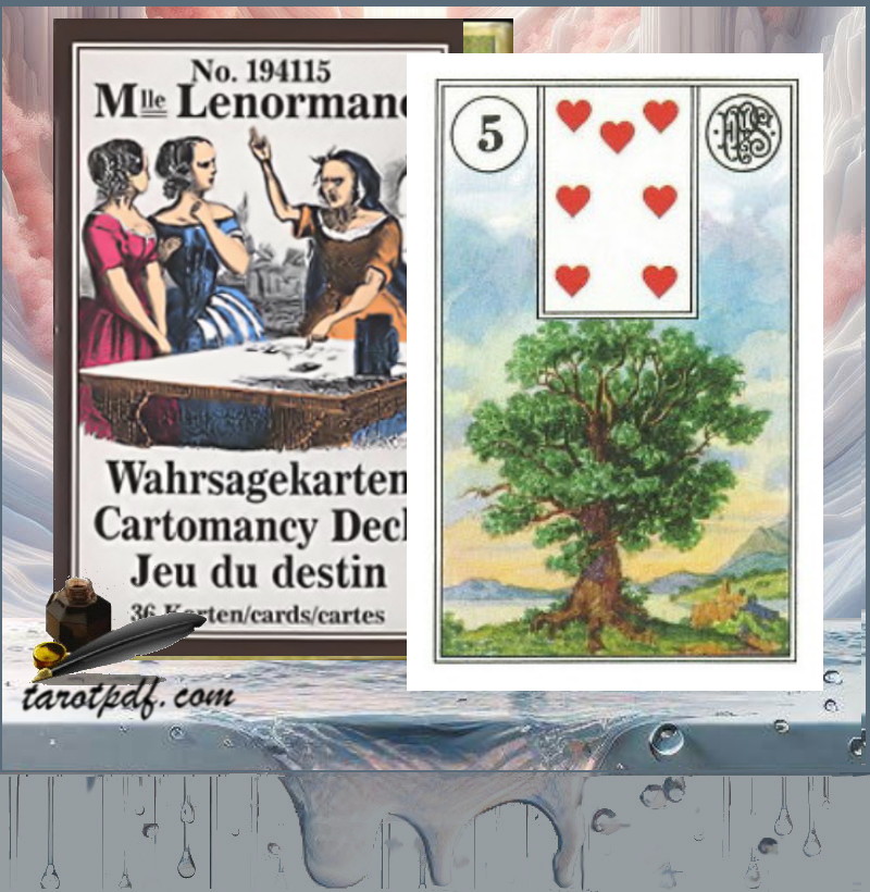 Mlle Lenormand Wahrsagekarten Cartomancy Deck, No. #194115, 36 cards.